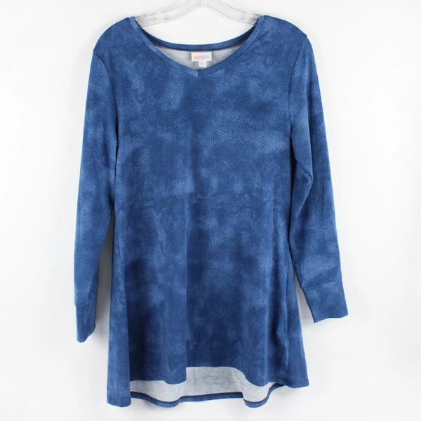 Lot of 2 LuLaRoe T-Shirts Gray Short-Sleeve Blue Long-Sleeve Women's Small