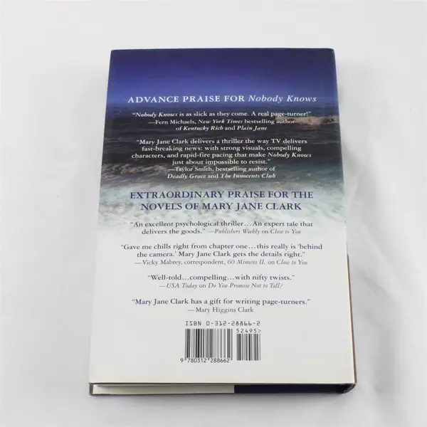 Nobody Knows by Mary Jane Clark Hardcover Mystery Suspense Book