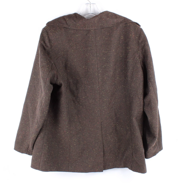 Sag Harbor Brown Peacoat Green and Pink Flecked Women's Size 16W