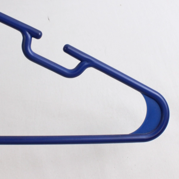 Lot of 10 Blues Notched Tubular Clothing Hangers Variety