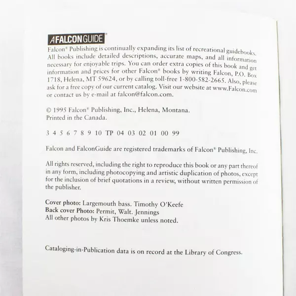 Fishing Florida (Regional Fishing Series) by Kris Thoemke a Falcon Guide