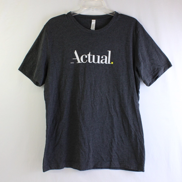 Bella + Canvas Actual Gray Short-Sleeve Crew Neck T-Shirt Women's Size Large