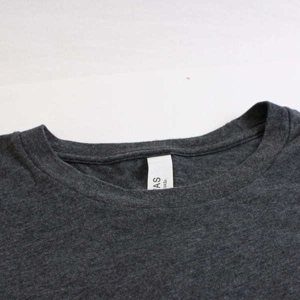 Bella + Canvas Actual Gray Short-Sleeve Crew Neck T-Shirt Women's Size Large