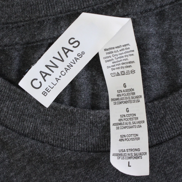 Bella + Canvas Actual Gray Short-Sleeve Crew Neck T-Shirt Women's Size Large