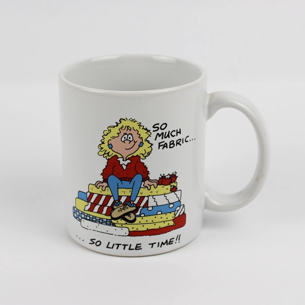 McCalls Mug So Much Fabric So Little Time Sewing Vintage In Stitches Cup
