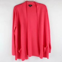 Jones New York Bubblegum Pink open-Front Cardigan Women's XL