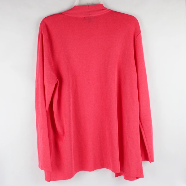 Jones New York Bubblegum Pink open-Front Cardigan Women's XL