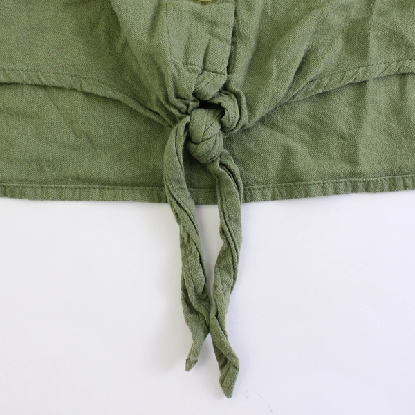 Time And Tru Green Short-Sleeve Button-Up Women's Size XL 16-18