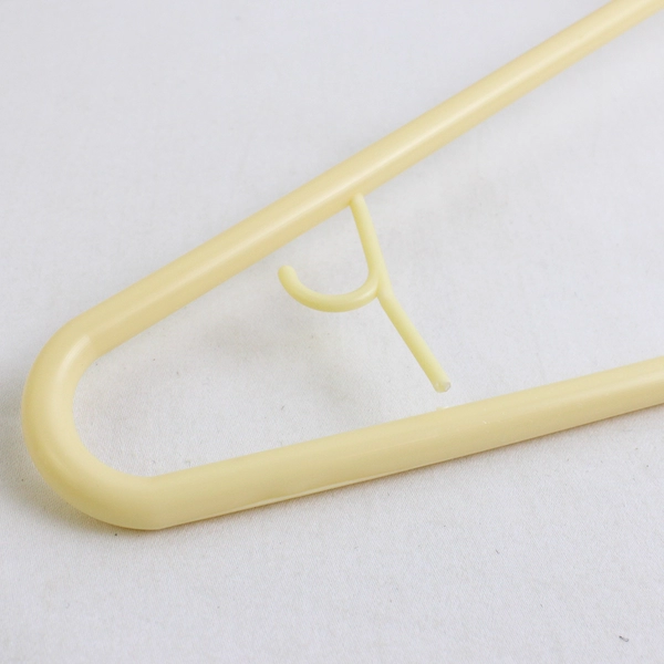 Lot of 10 Beige Tubular Clothing Hangers with Hooks
