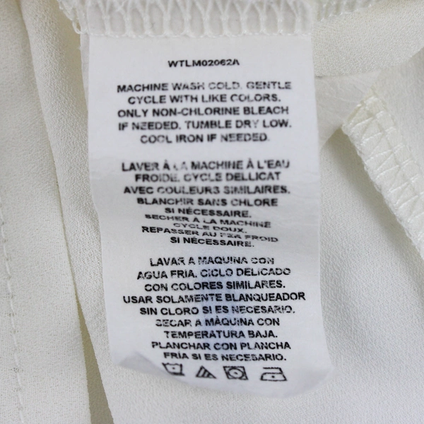 Wrangler Women's M Embroidered Cream Chiffon Tank Top 