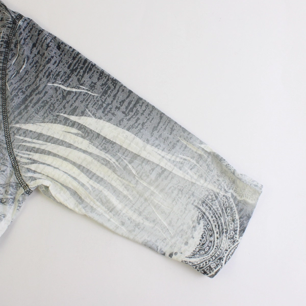 One World Women's 1X Rhinestone Paisley Shirt