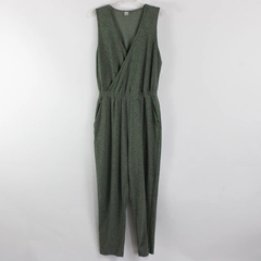 Old Navy Active Women's M Heather Green Cross Front Jumpsuit