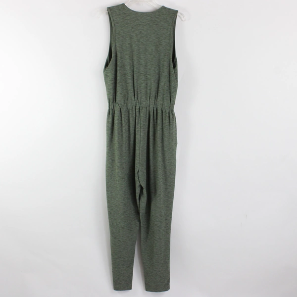 Old Navy Active Women's M Heather Green Cross Front Jumpsuit