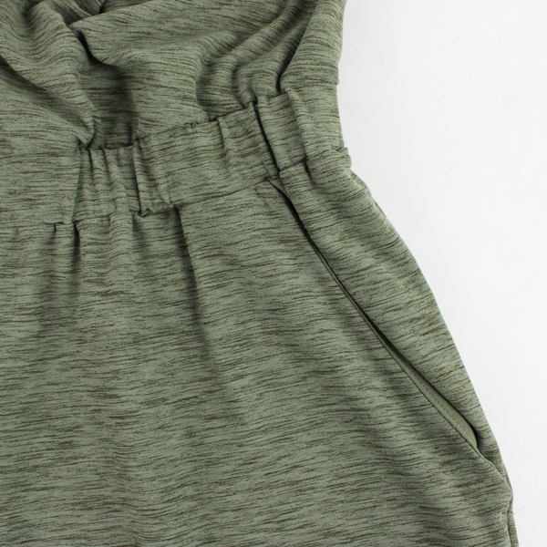 Old Navy Active Women's M Heather Green Cross Front Jumpsuit