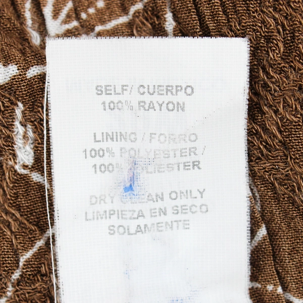 Connected Woman Women's 20W Brown Floral Layered Dress