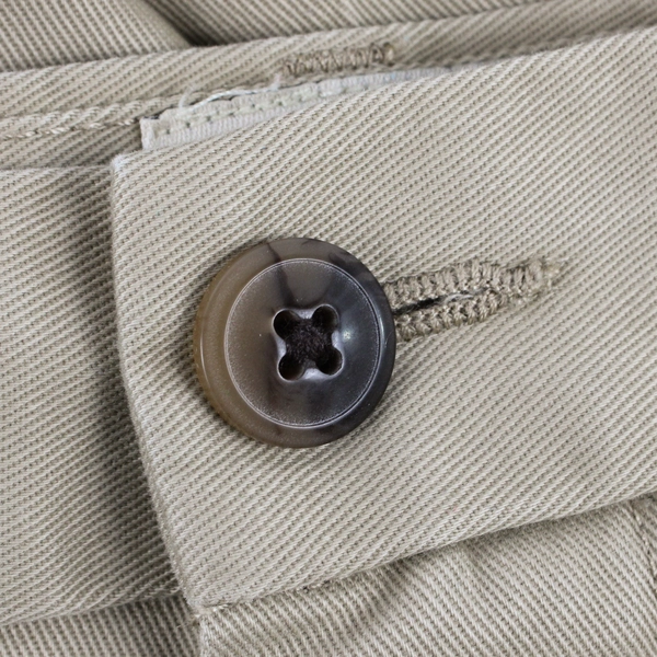 St Johns Bay Pants Men's 42x32 Tan Pleated Chino Khaki Worry Free Classic Fit