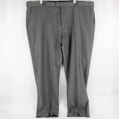 Van Heusen Flex Fit Dress Pants Straight Men's 42 X 30 Flat Front Gray