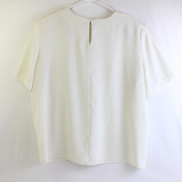 Lauren Lee Women's 18 White Chiffon Blouse