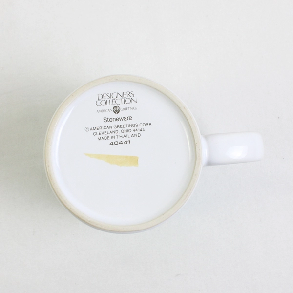 Vintage American Greeting Save The Planet Mug Cup Ceramic Stoneware #40441