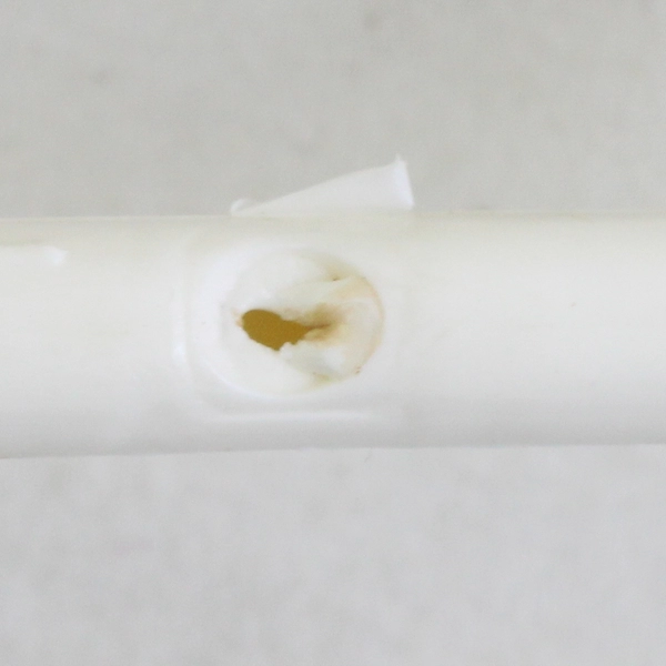 Lot of 10 Off White Opaque Plastic Tubular Clothing Hangers