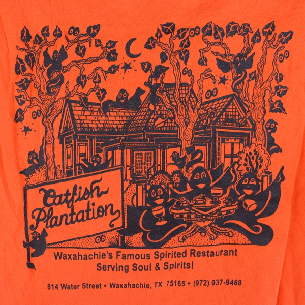 Port and Company Adult Unisex XL Orange Catfish Plantation T-Shirt