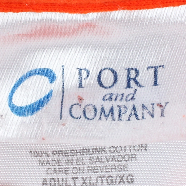 Port and Company Adult Unisex XL Orange Catfish Plantation T-Shirt