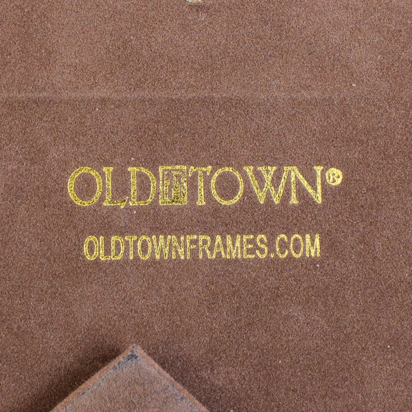 Inlaid Wood Desk Picture Frame (4x6 Photo) Striped Brown Veneer Marquetry