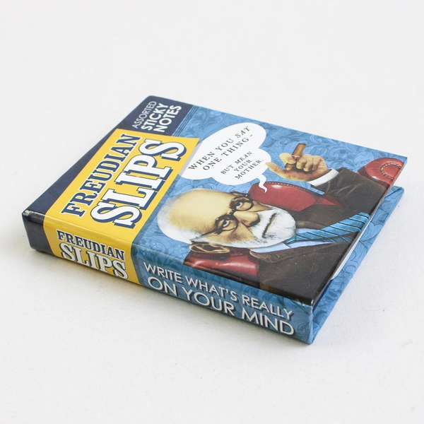 Freudian Slips Sticky Notes Sigmund Freud Themed Booklet with Self-Sticky Notes