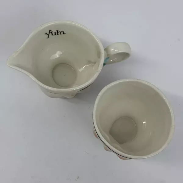 1996 Limited Edition Bailey's Irish Cream Winking Face Creamer and Sugar Bowl