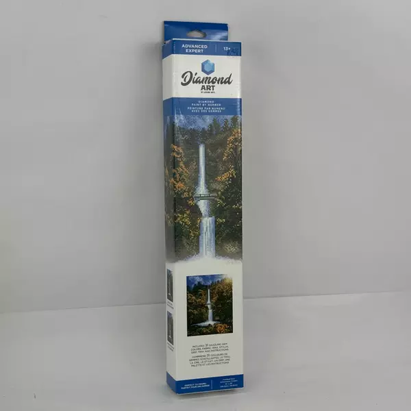 Diamond Art By Leisure Arts DIamond Paint By Number Kit 16"x20" Multnomah Falls