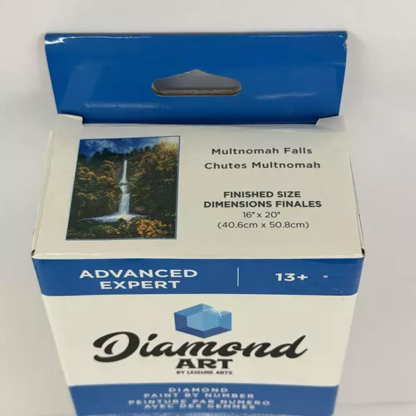 Diamond Art By Leisure Arts DIamond Paint By Number Kit 16"x20" Multnomah Falls
