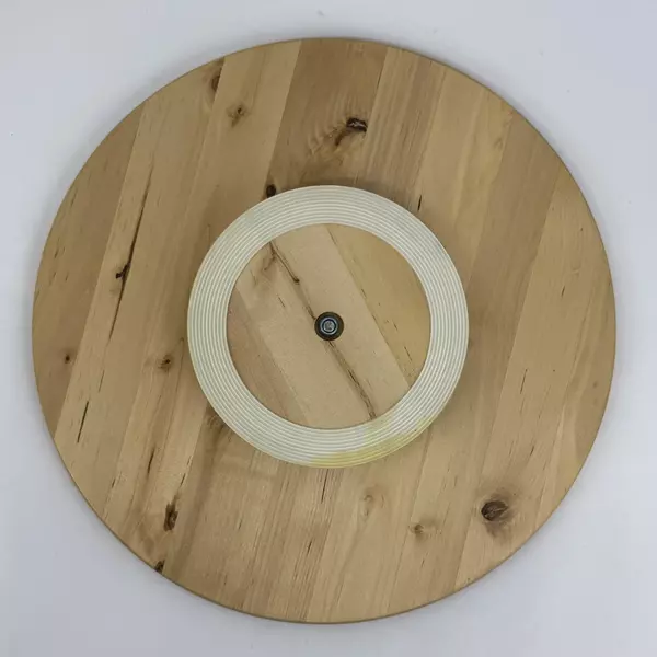 15 Inch Rotating Round Pine Lazy Susan