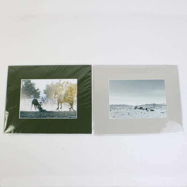 Lot of 4 New Rustic/Horse/Barn Scenes Matted Photographs 8x10"