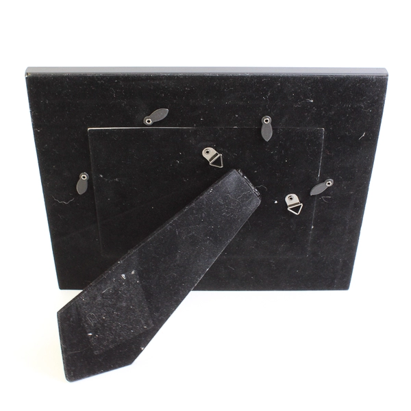 Heavy Embossed Metallic-Looking Finish Wood Frame Lily Print Holds 8 x 10"