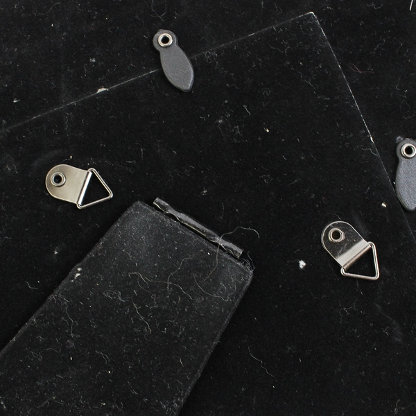 Heavy Embossed Metallic-Looking Finish Wood Frame Lily Print Holds 8 x 10"