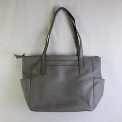 Relic Large Two Strap Grey Shoulder Handbag Faux Leather Lots of Pockets