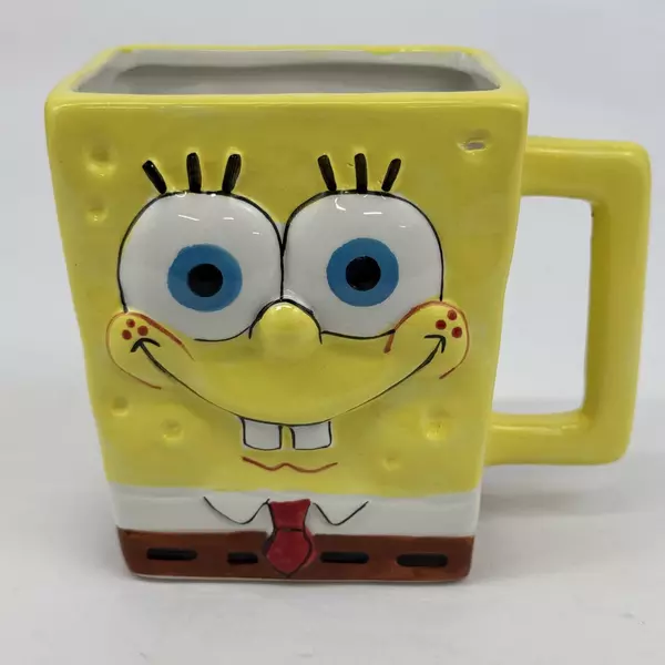 2022 Viacom Nickelodeon SpongeBob SquarePants Ceramic Square Coffee Mug