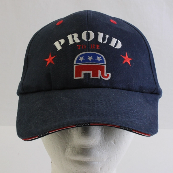 "Proud To Be Republican" Blue/Red Snap Back Baseball Cap One Size Fit Most