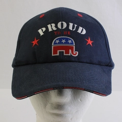 "Proud To Be Republican" Blue/Red Snap Back Baseball Cap One Size Fit Most