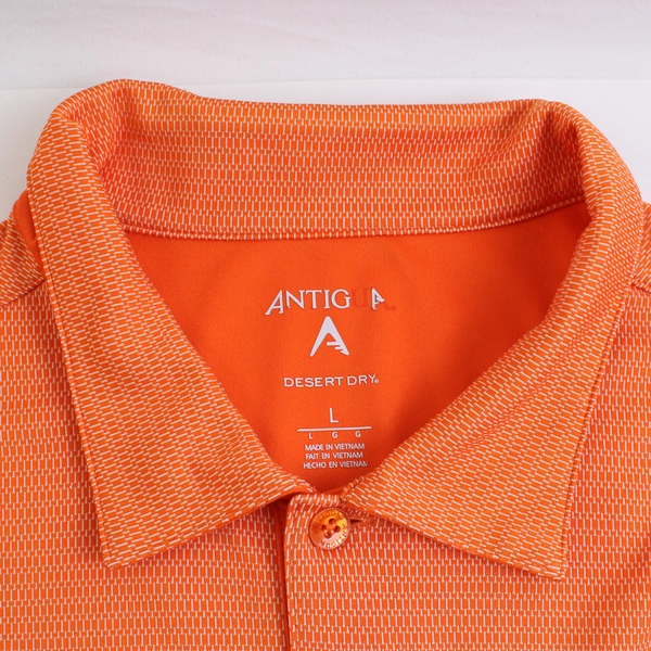 Antigua McMinnville Country Club Embroidered Orange Short Sleeve Polo Men's L