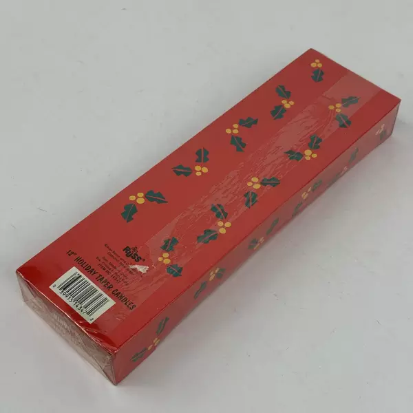 Vintage Russ Santa Claus Candles 12" Tapers Original Box Unused