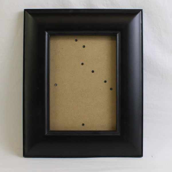 Lot of 2 Modern Matte Black Desktop Picture Frames 5" x 7"