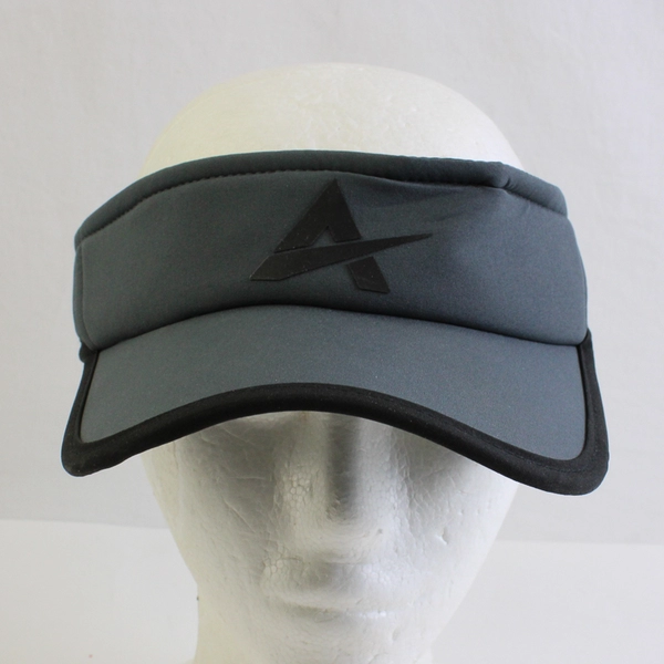 Arctic Cool Blue Gray/Black Tennis Visor One Size Fit Most 100% Polyester