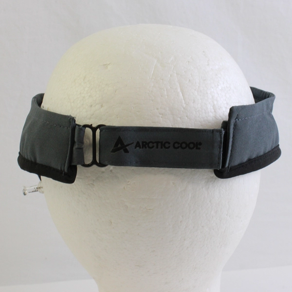 Arctic Cool Blue Gray/Black Tennis Visor One Size Fit Most 100% Polyester