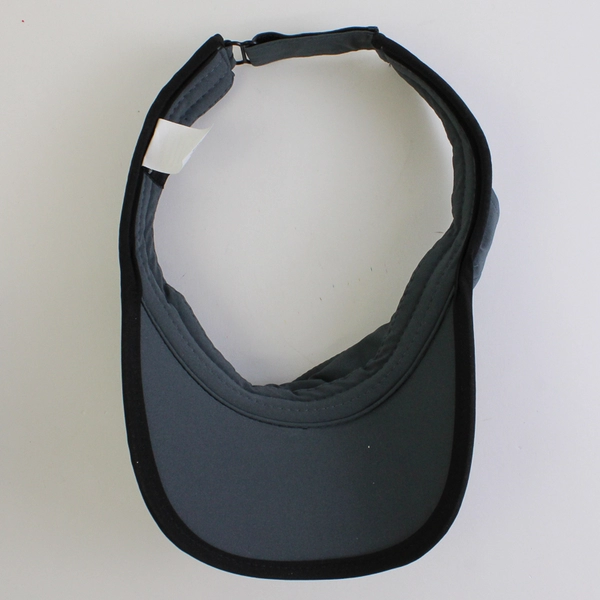 Arctic Cool Blue Gray/Black Tennis Visor One Size Fit Most 100% Polyester