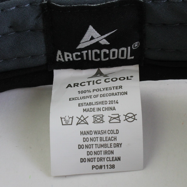 Arctic Cool Blue Gray/Black Tennis Visor One Size Fit Most 100% Polyester