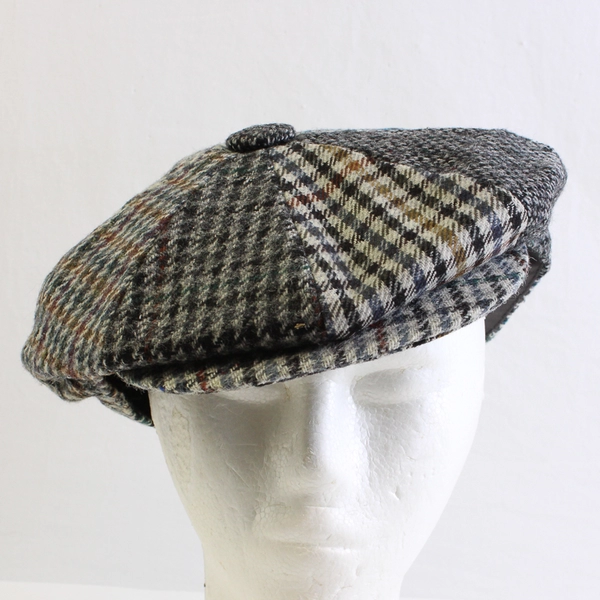 Country Club By Gelfer Scotland 7.5" Newsboy Cap Gray Multicolor One Size