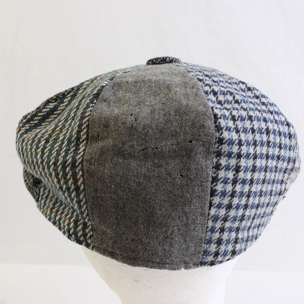 Country Club By Gelfer Scotland 7.5" Newsboy Cap Gray Multicolor One Size