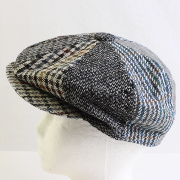 Country Club By Gelfer Scotland 7.5" Newsboy Cap Gray Multicolor One Size