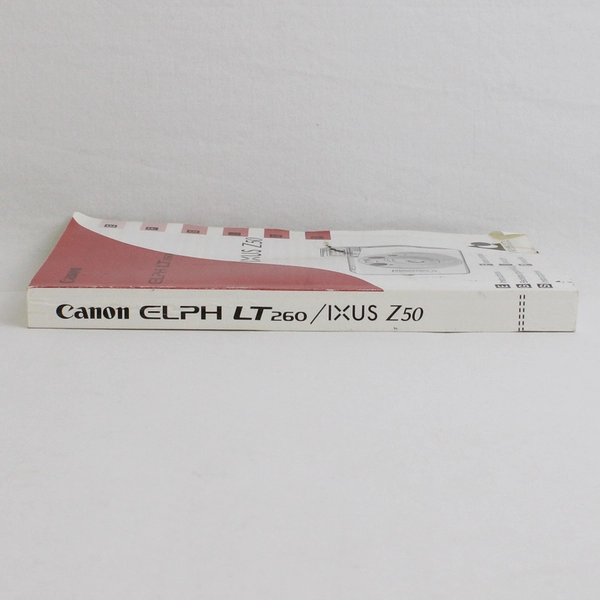 Owners Manual for Canon Elph LT260, IXUS Z50 Camera 